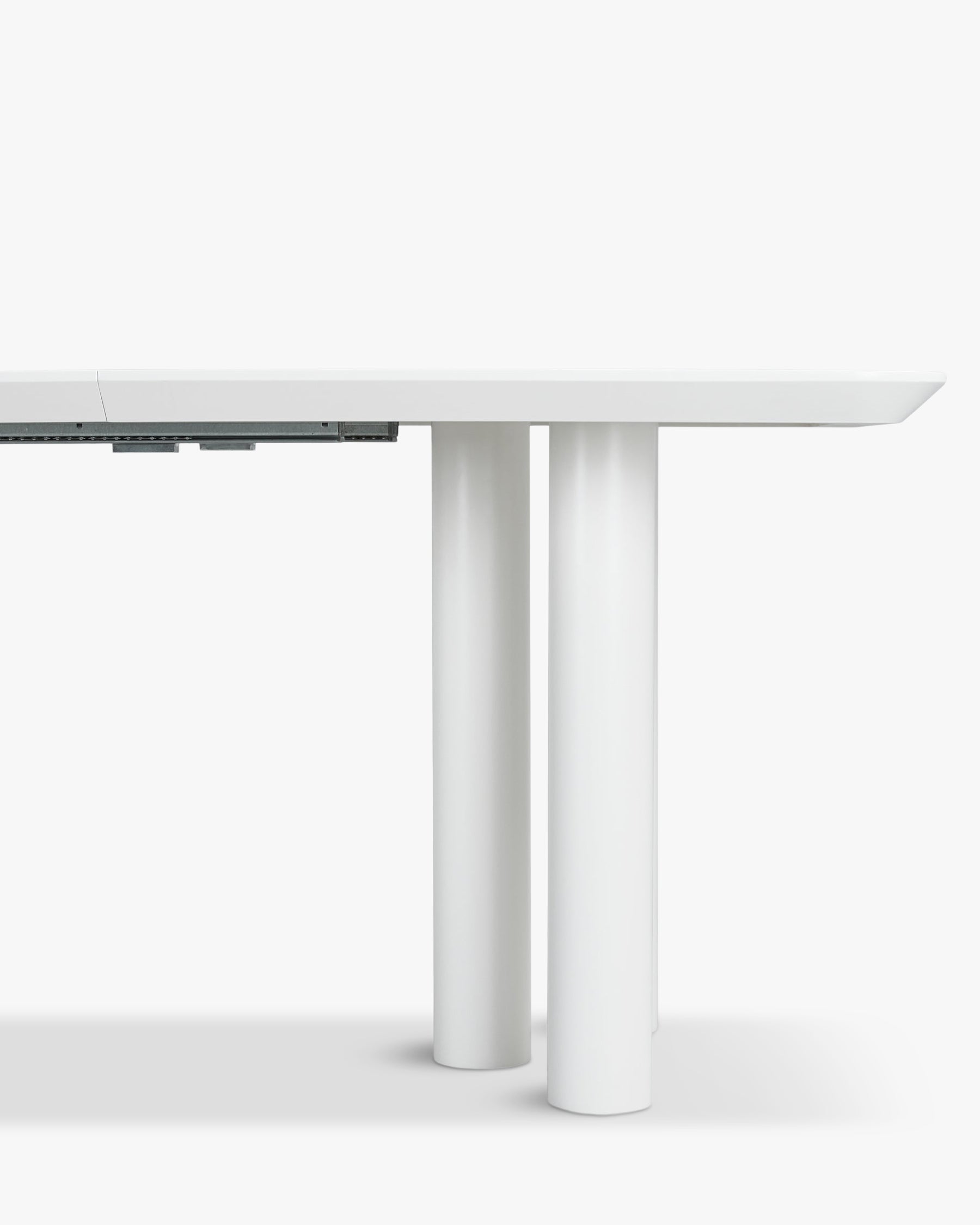 Table à manger extensible Amadeo en bois - Blanc