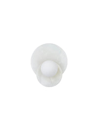Applique Orbe en pierre de jade - Blanc
