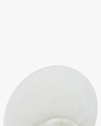Applique Orbe en pierre de jade - Blanc