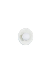 Applique murale Orbe en pierre de Jade - Blanc