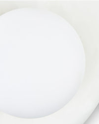 Applique murale Orbe en pierre de Jade - Blanc