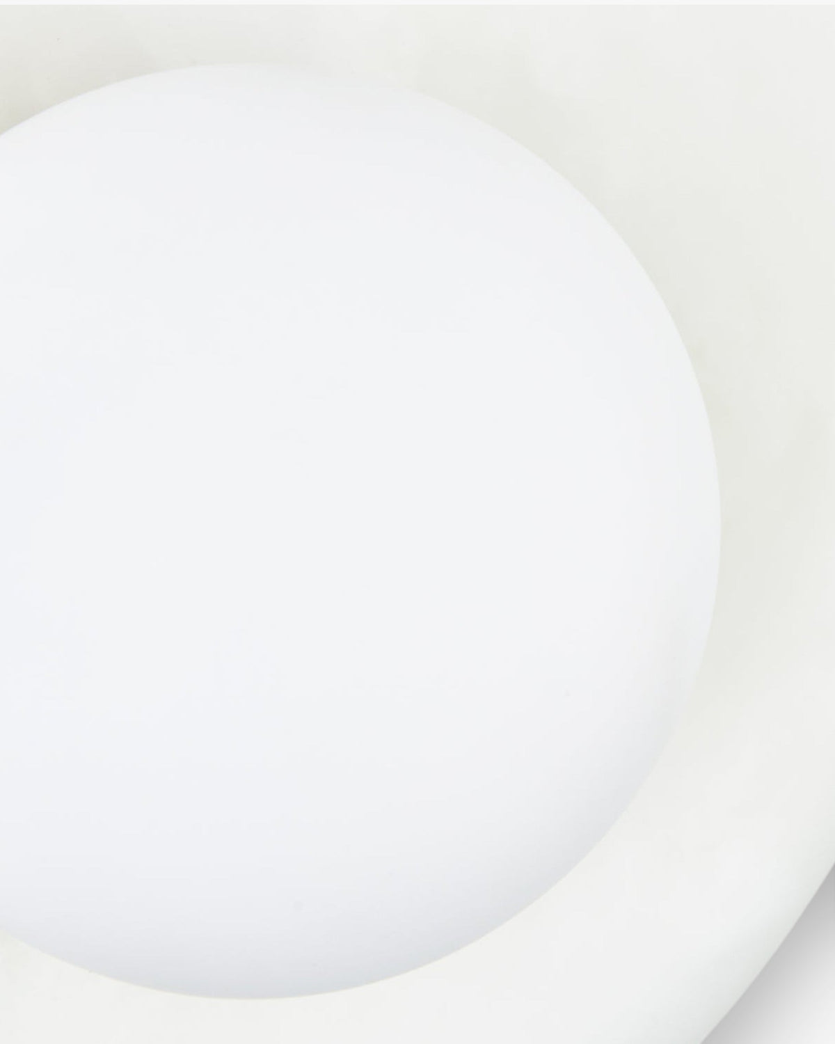 Applique murale Orbe en pierre de Jade - Blanc