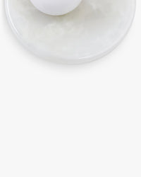 Applique murale Orbe en pierre de Jade - Blanc