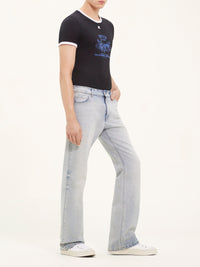 T-shirt contrasté Signature - Black & Dirty White