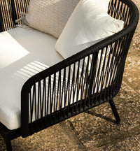 Fauteuil outdoor Santa Monica - Blanc Écru