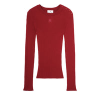 SHOULDER SNAPS RIB KNIT