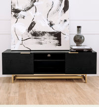 Meuble TV Stark en bois - Noir