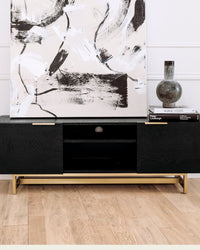 Meuble TV Stark en bois - Noir