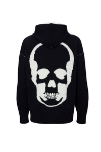 Sweat à capuche unisexe Driss en cachemire réversible - Encre & Lait