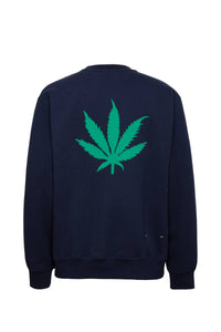 Sweatshirt unisexe Sam Cana en coton - Encre & Vert Golf