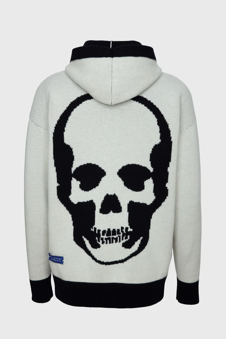 Sweat à capuche unisexe Driss en cachemire réversible - Encre & Lait