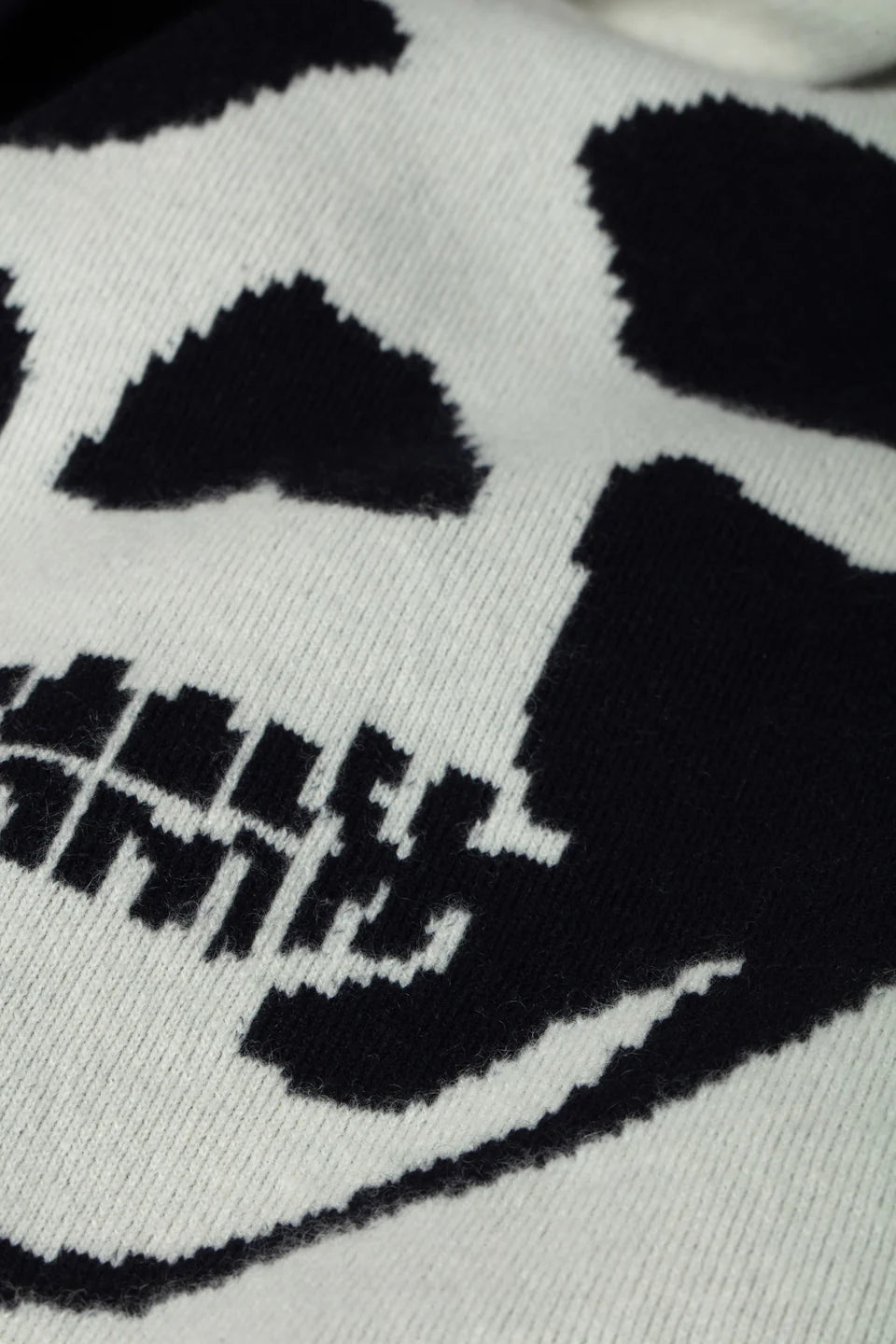 Sweat à capuche unisexe Driss en cachemire réversible - Encre & Lait