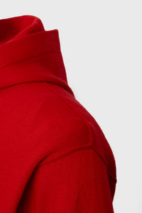 Sascha unisex cashmere hoodie - Pop red