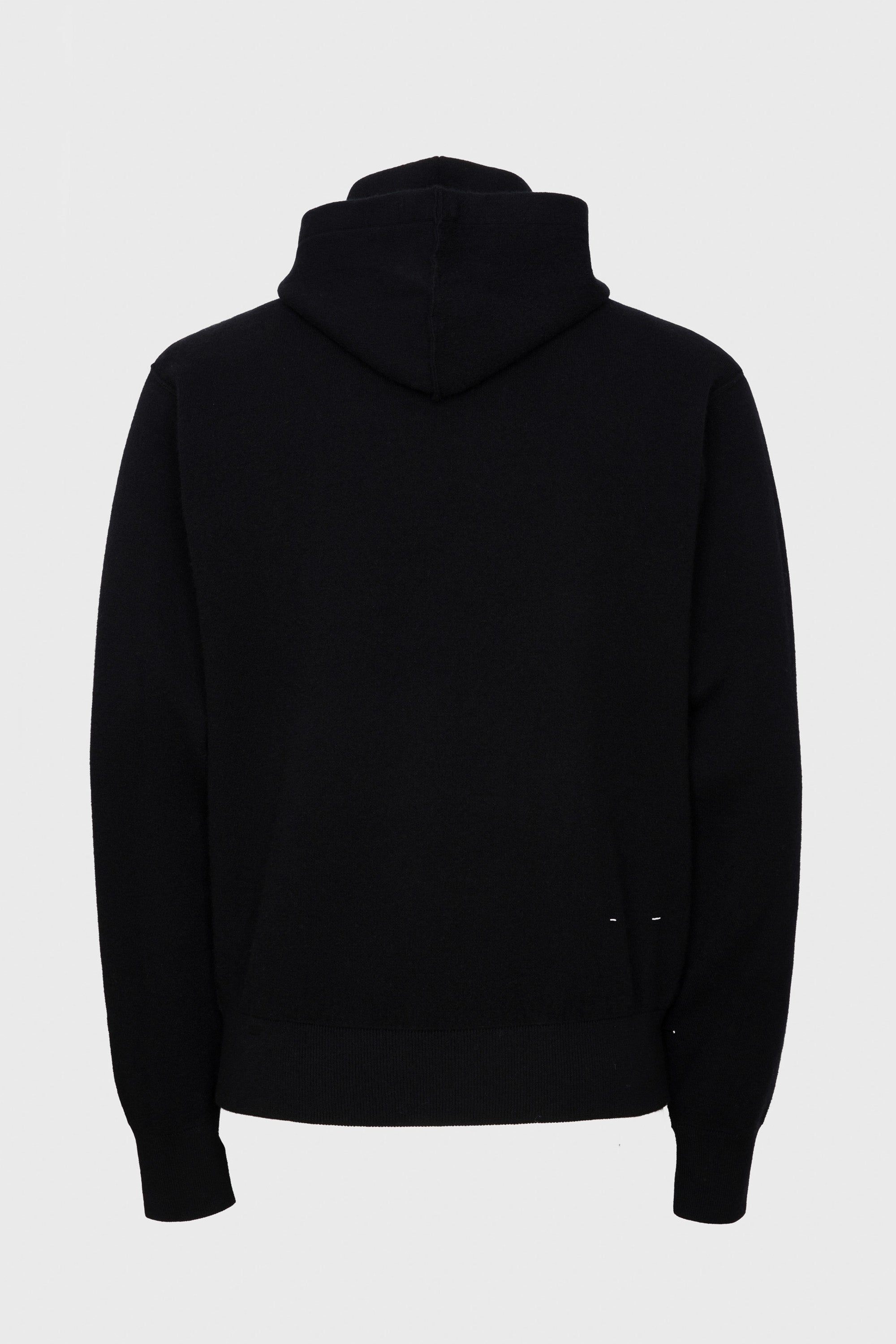 Sweat à capuche unisexe Sascha en cachemire - Noir