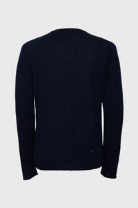 Pull unisexe Stephane en cachemire - Marine Profond