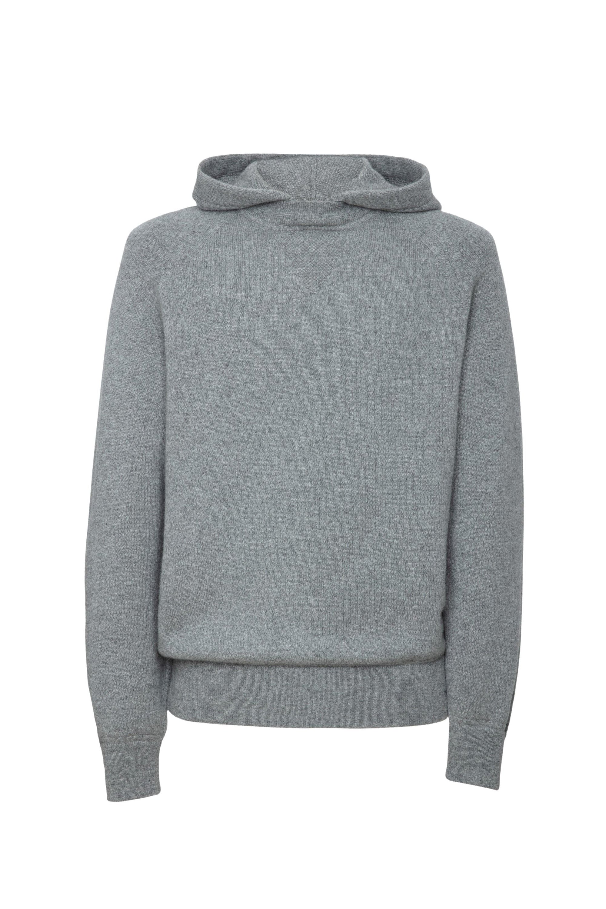 Sweat à capuche unisexe George en cachemire - Gris Clair