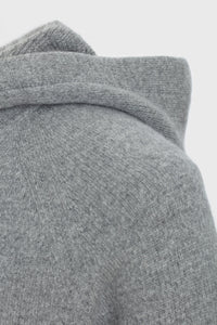 Sweat à capuche unisexe George en cachemire - Gris Clair