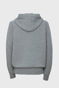 Sweat à capuche unisexe George en cachemire - Gris Clair