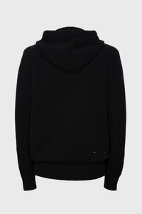 Sweat à capuche unisexe George en cachemire - Noir