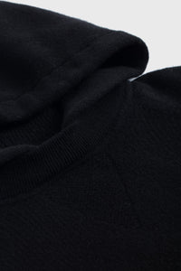 Sweat à capuche unisexe George en cachemire - Noir