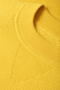Pull unisexe Gwenn en cachemire - Jaune