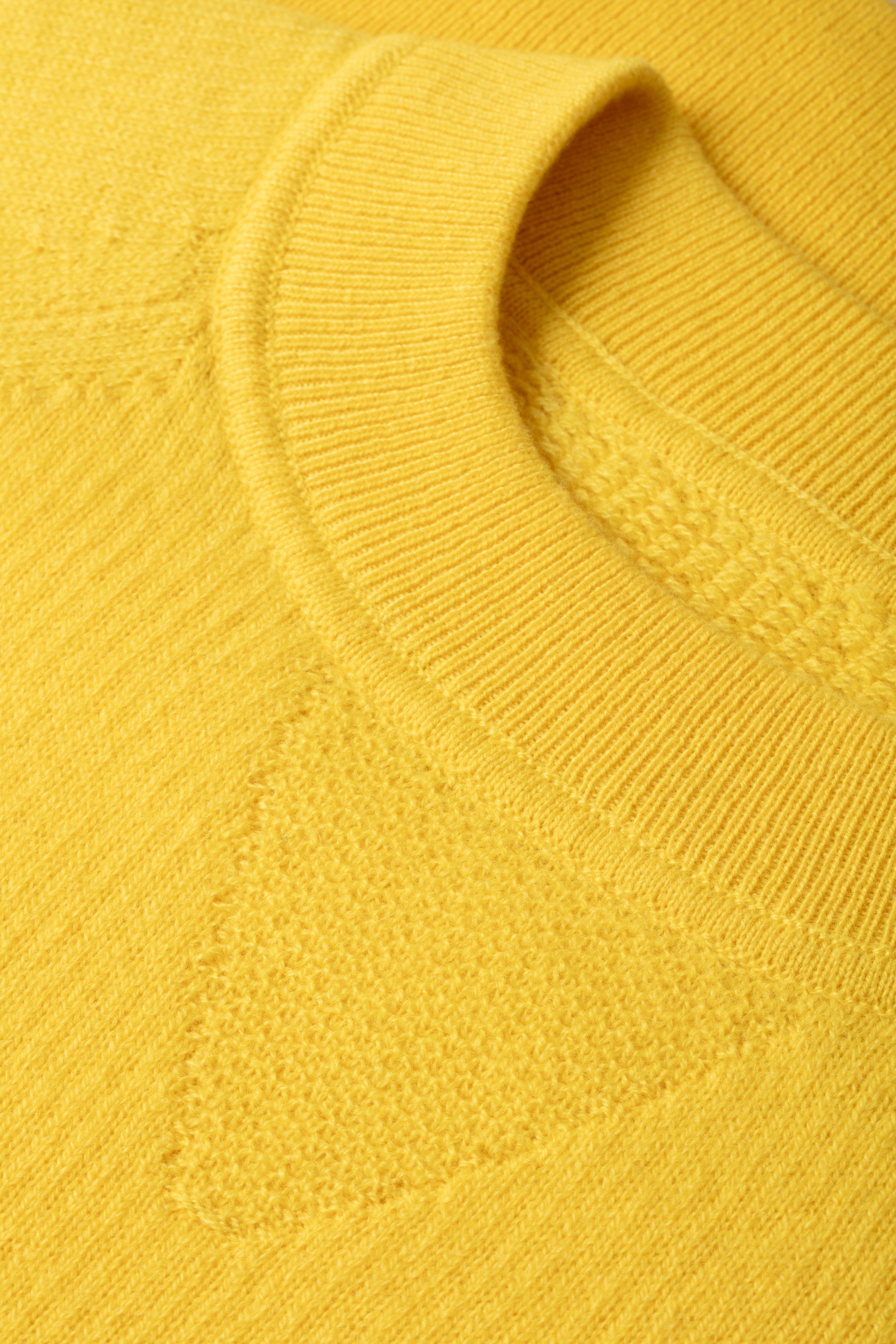 Pull unisexe Gwenn en cachemire - Jaune