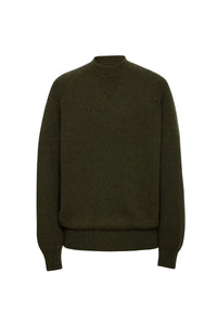 Pull unisexe Gwenn en cachemire - Kaki Chine