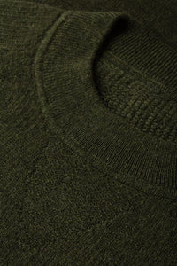 Pull unisexe Gwenn en cachemire - Kaki Chine