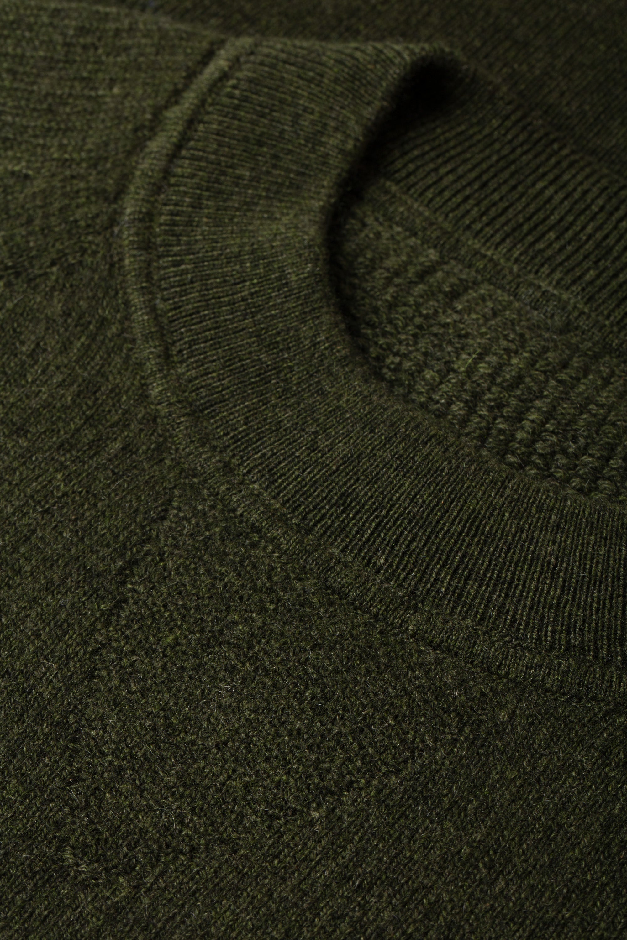 Pull unisexe Gwenn en cachemire - Kaki Chine