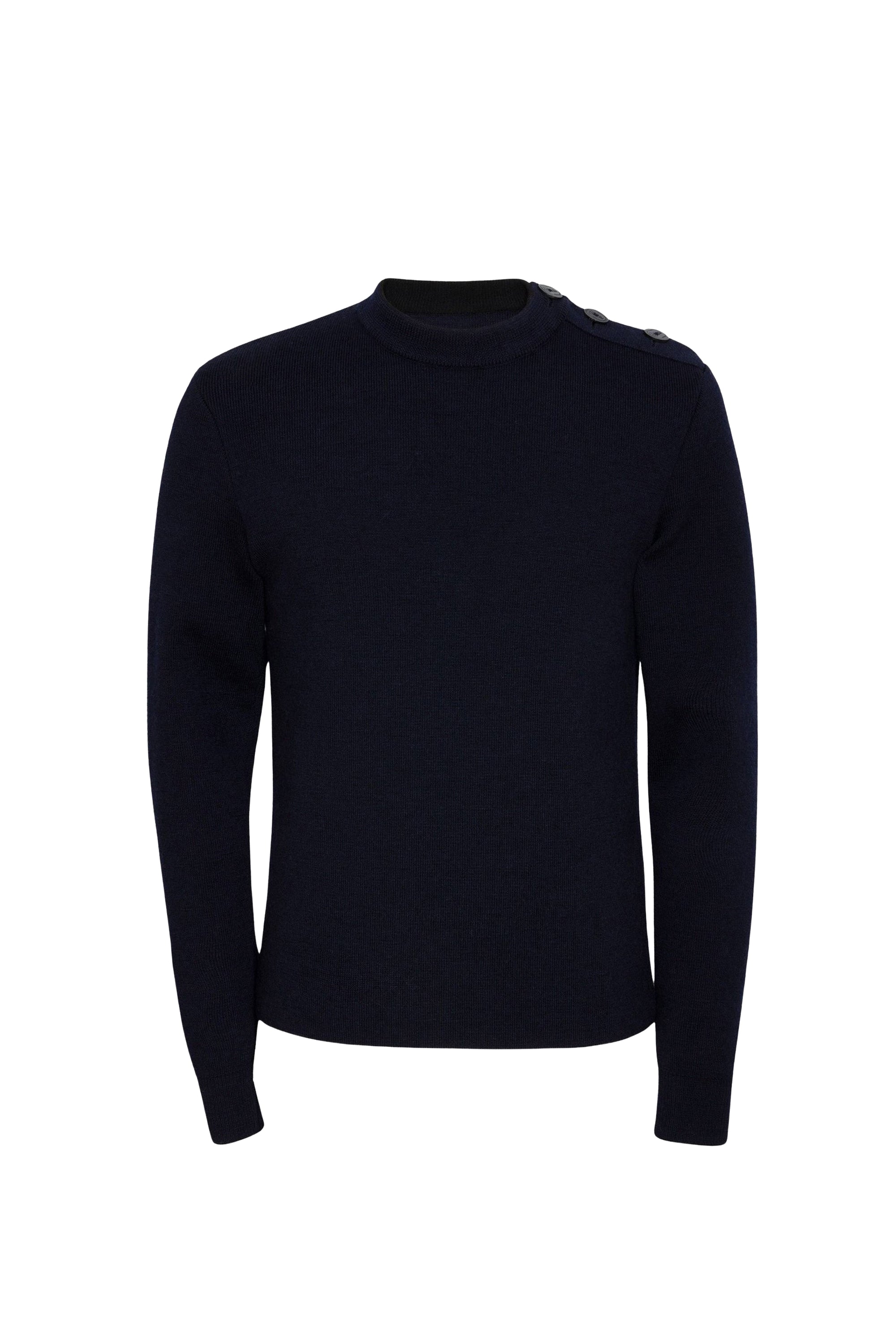 Pull unisexe Marin en laine - Encre & Noir