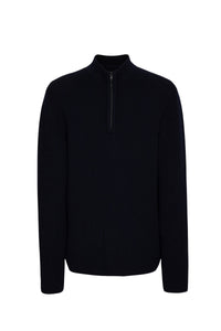 Pull unisexe Tempête en laine & cachemire - Encre & Noir