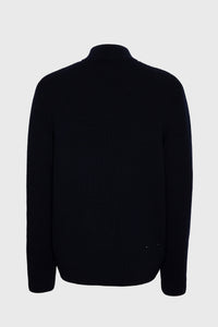 Pull unisexe Tempête en laine & cachemire - Encre & Noir