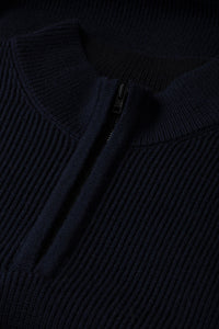Pull unisexe Tempête en laine & cachemire - Encre & Noir