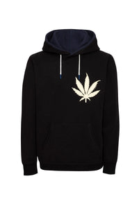 Sweat à capuche unisexe Jackie Cana en coton - Noir & Encre