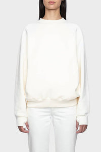 Sweatshirt unisexe Sam en coton - Lait