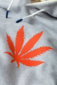 Sweat à capuche unisexe Jackie Cana en coton - Gris Clair & Lait
