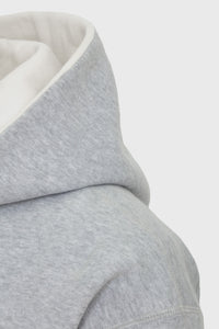 Sweat à capuche unisexe Jackie en coton - Gris Clair & Lait