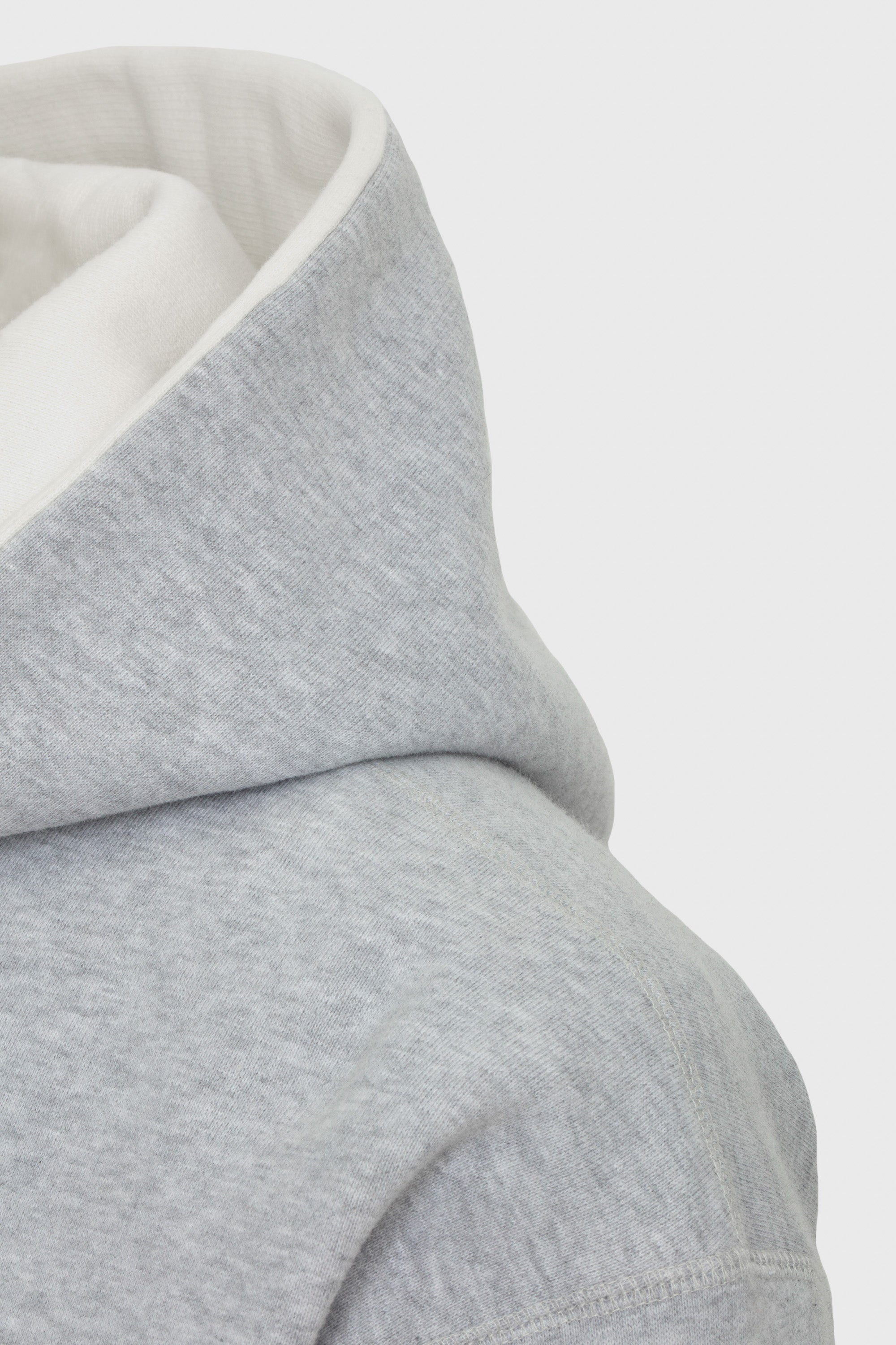 Sweat à capuche unisexe Jackie en coton - Gris Clair & Lait
