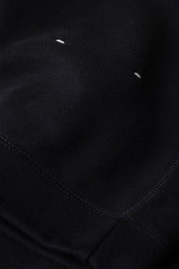 Sweat à capuche unisexe Jackie en coton - Noir & Encre & Lait