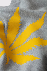 Sweatshirt unisexe Sam Cana en coton - Gris Chine & Jaune
