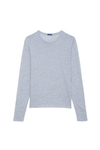 T-shirt unisexe manches longues Terry en coton - Gris Clair