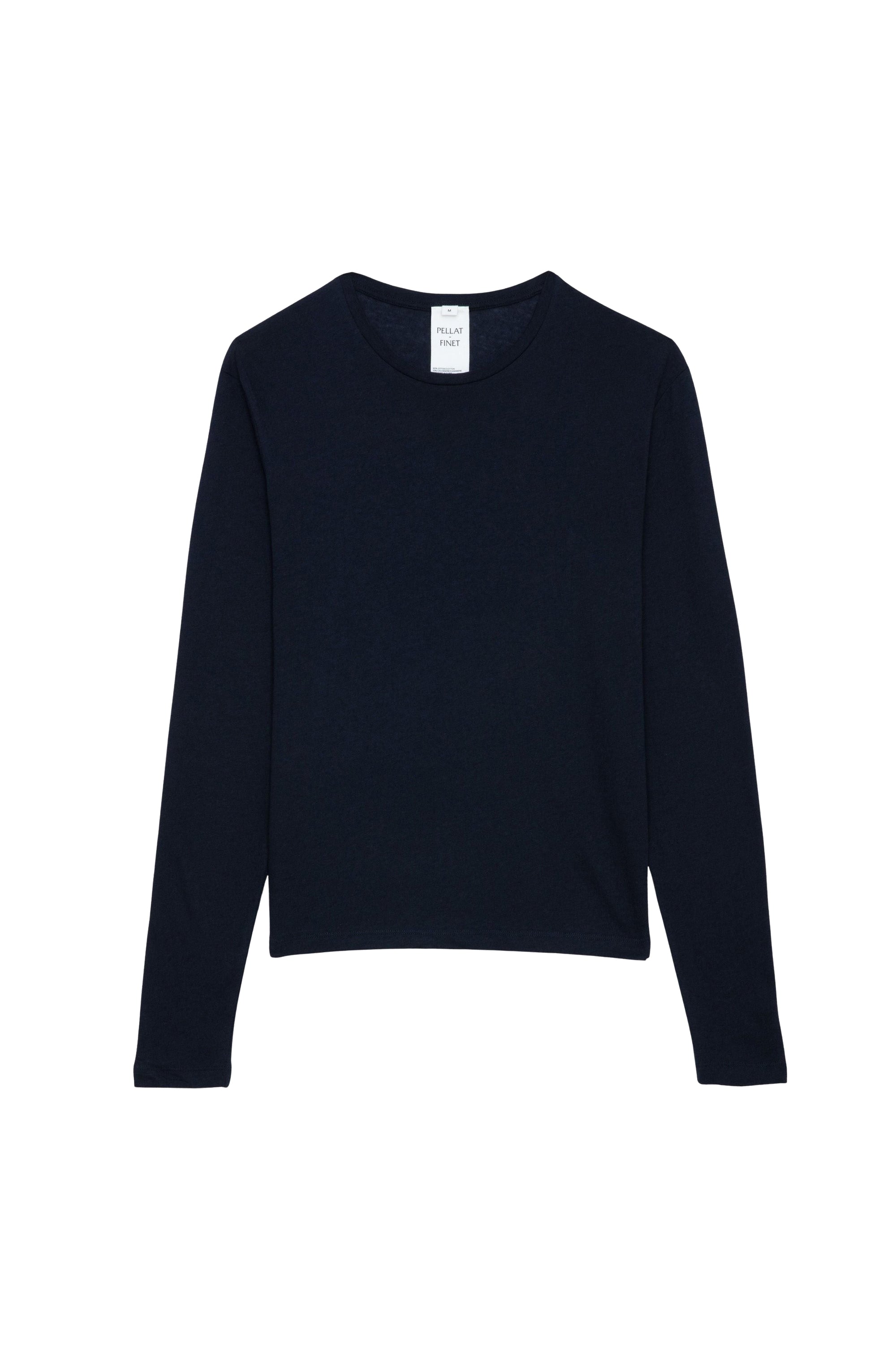 T-shirt unisexe manches longues Terry en coton - Encre