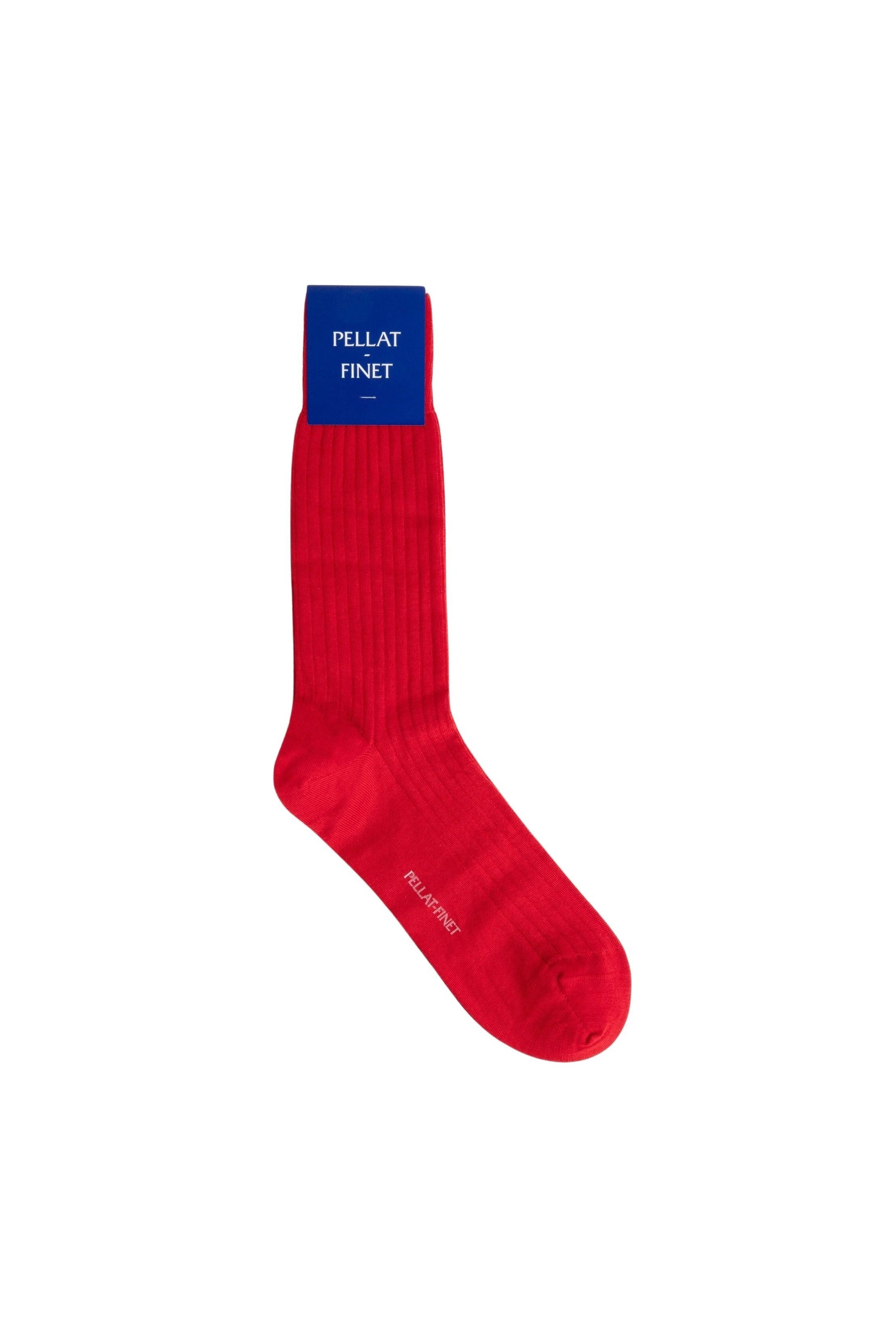 Chaussettes unisexes en cachemire & soie - Rouge