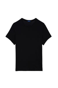 T-shirt unisexe Thierry manches courtes en coton - Noir