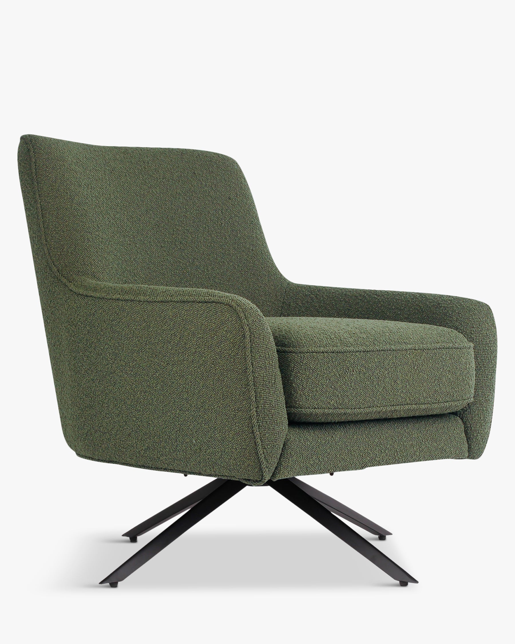 Fauteuil design pivotant Golden Gun - Vert kaki