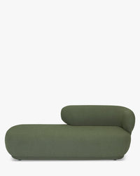 Méridienne accoudoir droite Giulia - Vert kaki