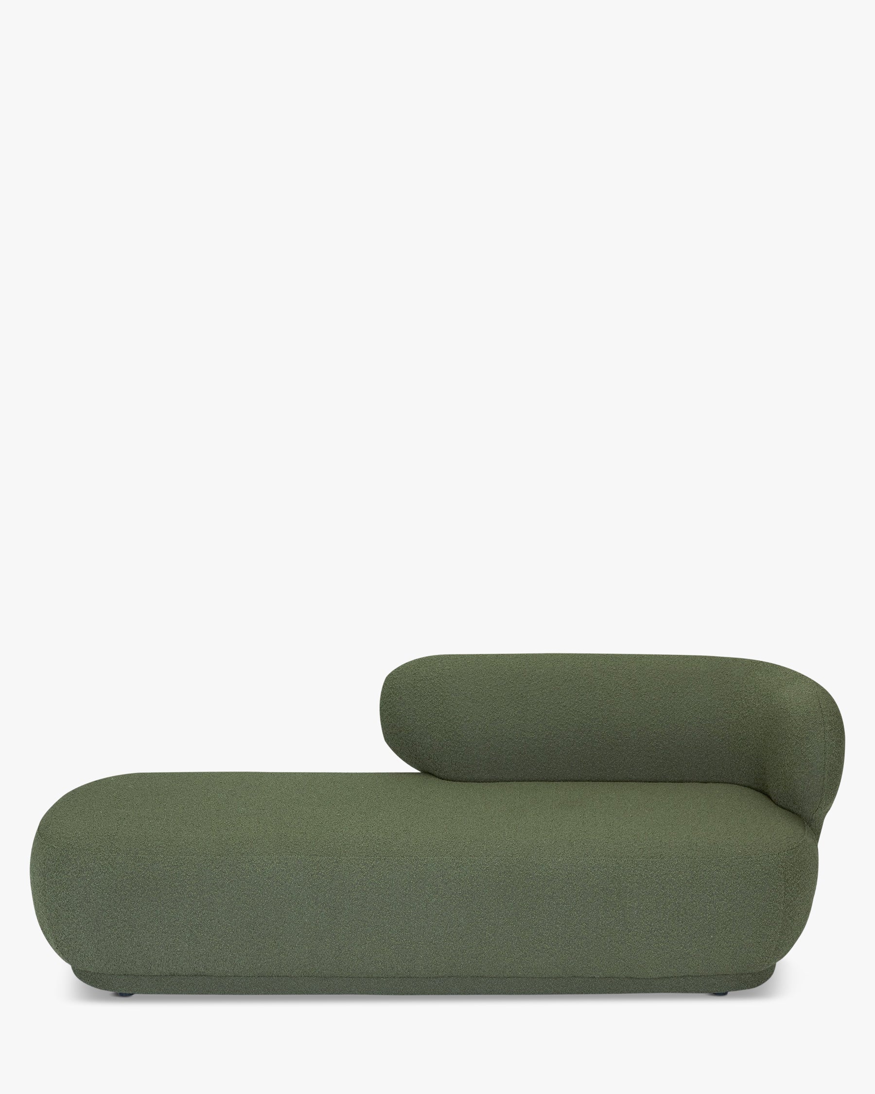 Méridienne accoudoir droite Giulia - Vert kaki