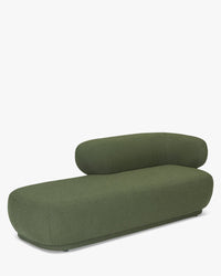 Méridienne accoudoir droite Giulia - Vert kaki