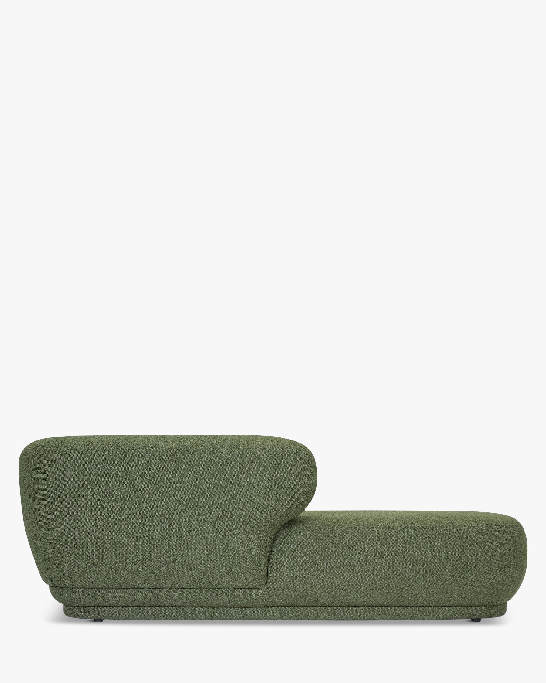 Méridienne accoudoir droite Giulia - Vert kaki