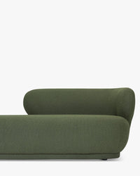 Méridienne accoudoir droite Giulia - Vert kaki
